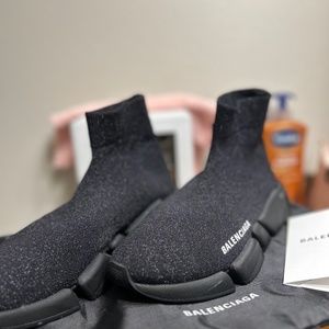 WOMEN'S SPEED 2.0 SNEAKER SHINY IN BLACK